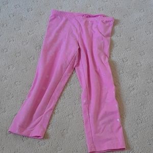 Pink legging capris